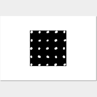 Black and White Dot Pattern Posters and Art